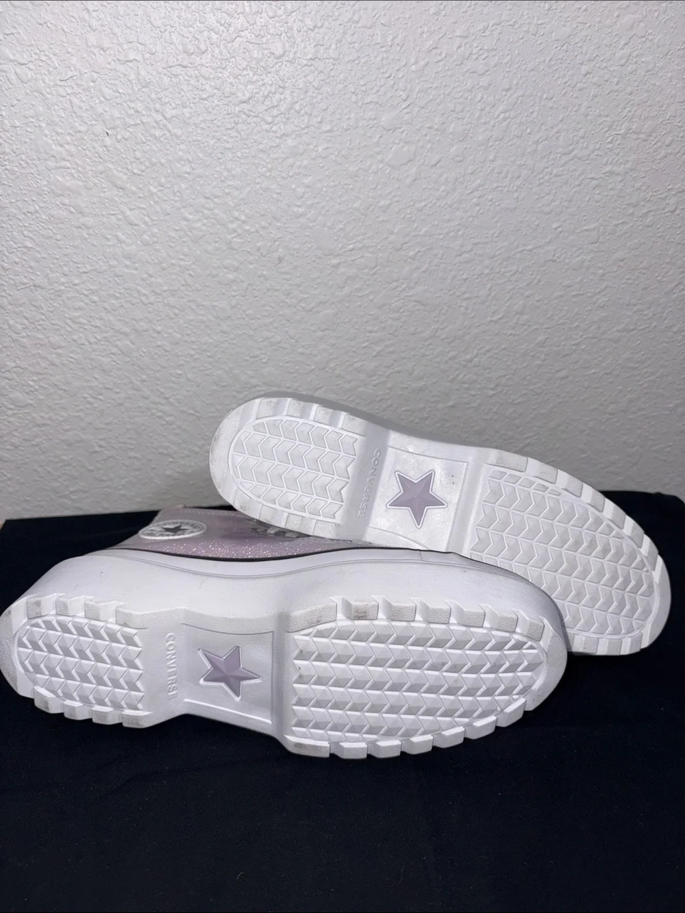 Converse High Top Platform Sneakers - Shimmering Lavender
